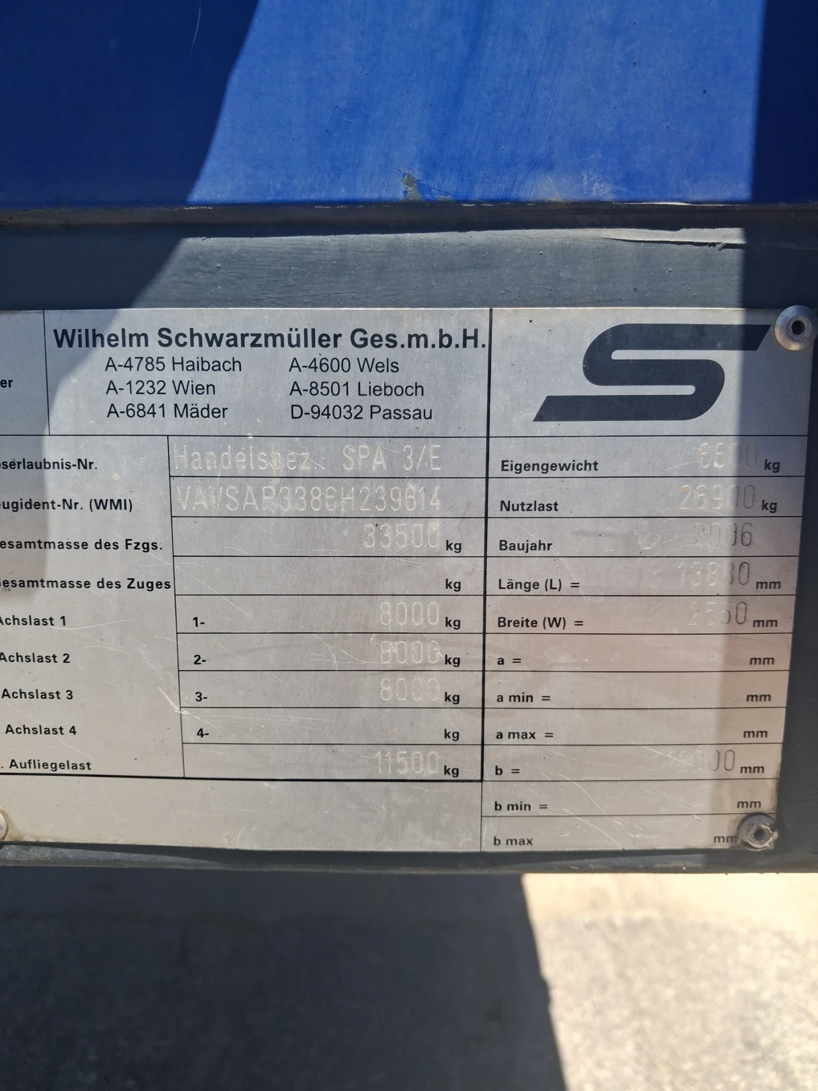 Полуремарке Schwarzmuller, снимка 5 - Ремаркета - 54923686