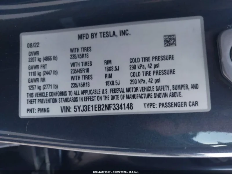 Tesla Model 3, снимка 8 - Автомобили и джипове - 53591057