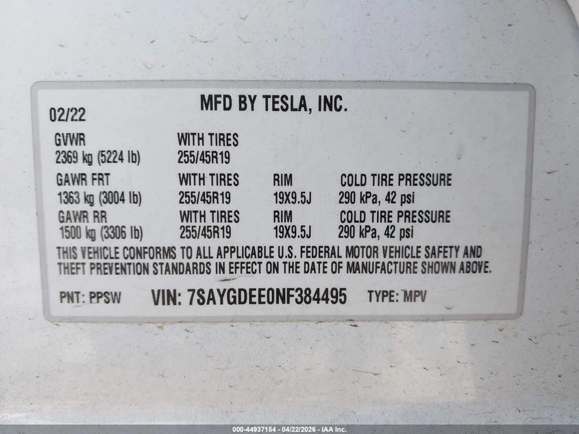 Tesla Model Y Long Range Dual Motor All-Wheel Drive, снимка 9 - Автомобили и джипове - 54419100