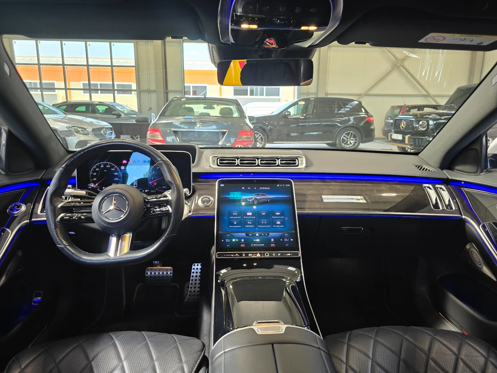 Mercedes-Benz S 500 Long:Tv;Подгрев/Обдухване x4/Лизинг, снимка 8 - Автомобили и джипове - 55436088