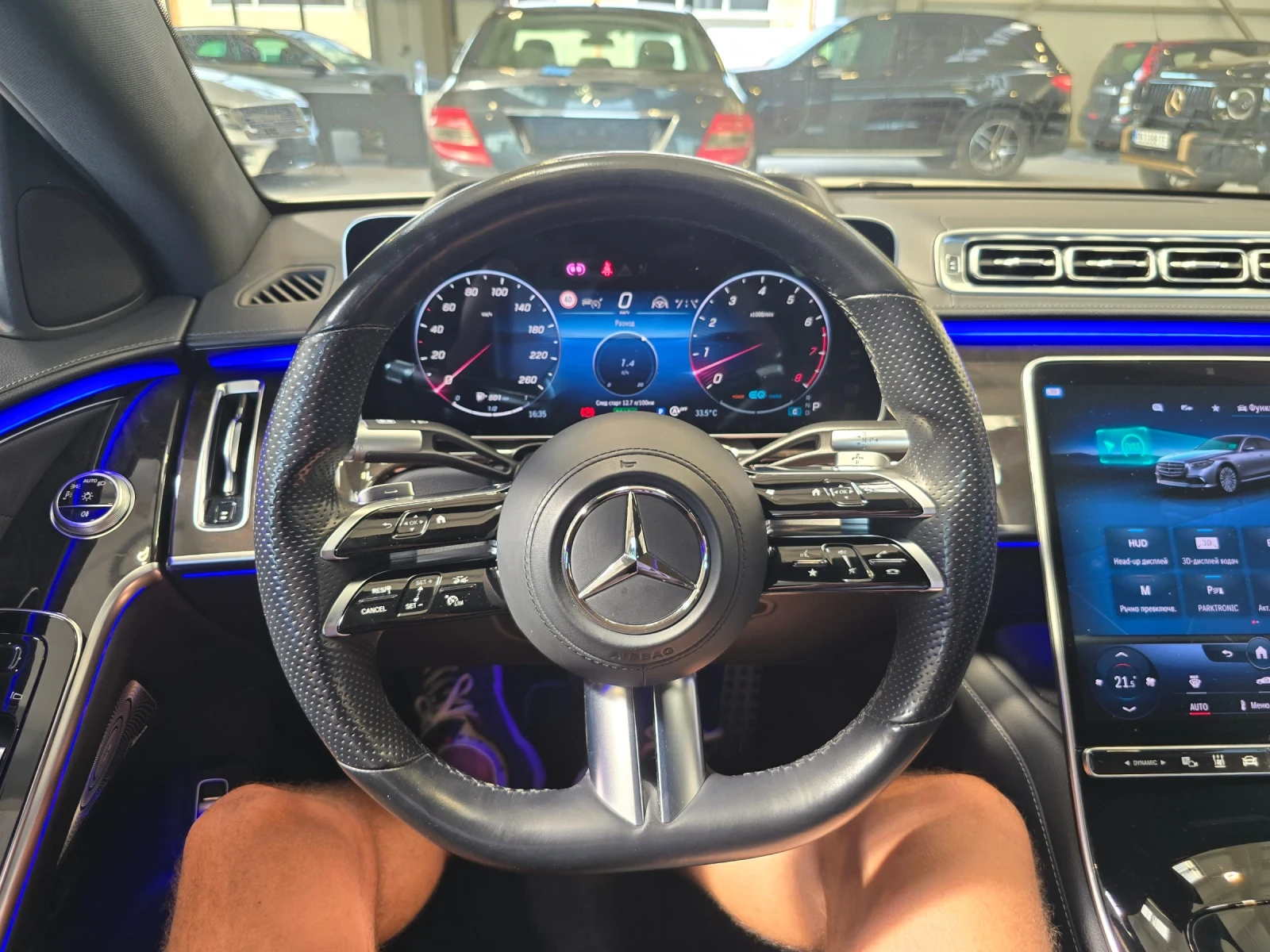 Mercedes-Benz S 500 Long:Tv;Подгрев/Обдухване x4/Лизинг, снимка 10 - Автомобили и джипове - 55436088