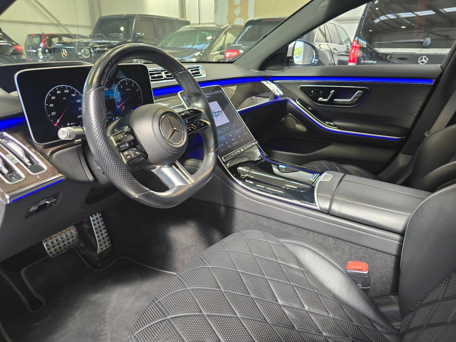 Mercedes-Benz S 500 Long:Tv;Подгрев/Обдухване x4/Лизинг, снимка 7 - Автомобили и джипове - 55436088