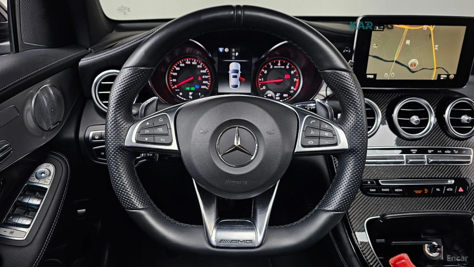Mercedes-Benz GLC 63 AMG * S* 4MATIC+ * ПОДГРЕВ* ПАНОРАМА* HEAD-UP* BURMEST, снимка 13 - Автомобили и джипове - 54660300
