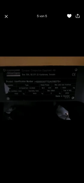 Валяк Dynapac cc800, снимка 5