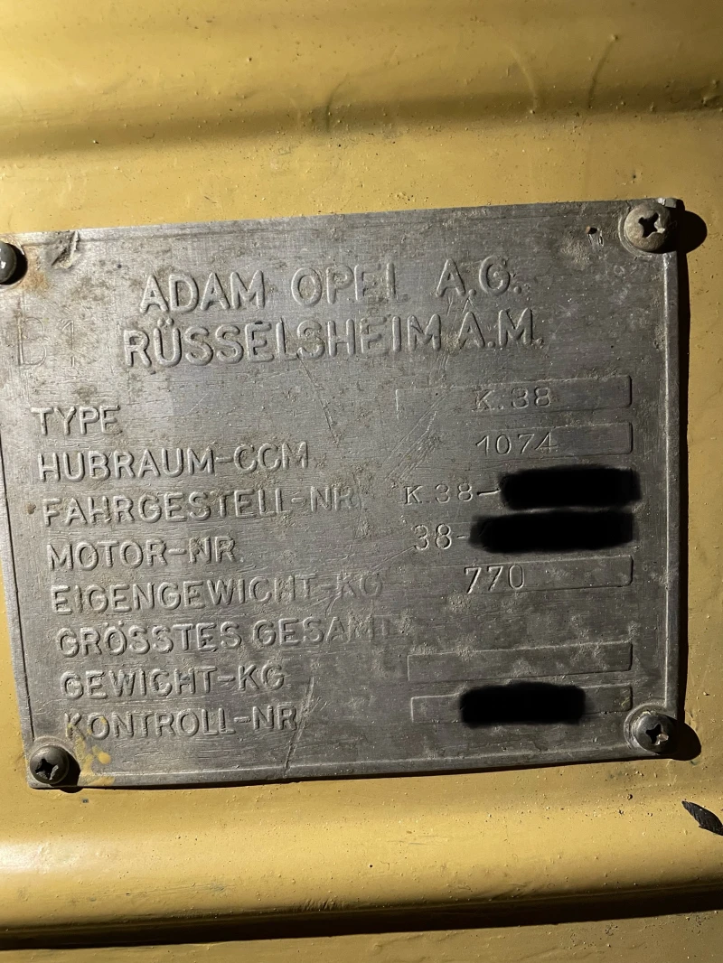 Opel Kadett K38 Cabrio, снимка 16 - Автомобили и джипове - 49937644