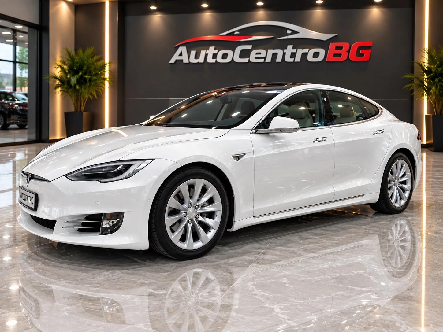 Tesla Model S 90D Панорама 4х4 Обдухване, снимка 2 - Автомобили и джипове - 53931308