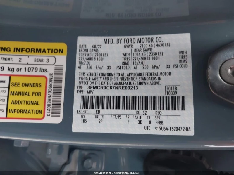 Ford Bronco 1.5l Sport Outer Banks, снимка 9 - Автомобили и джипове - 53577464