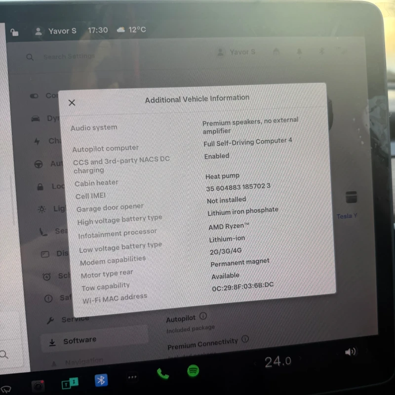 Tesla Model Y 2024 LFP, снимка 12 - Автомобили и джипове - 53477777