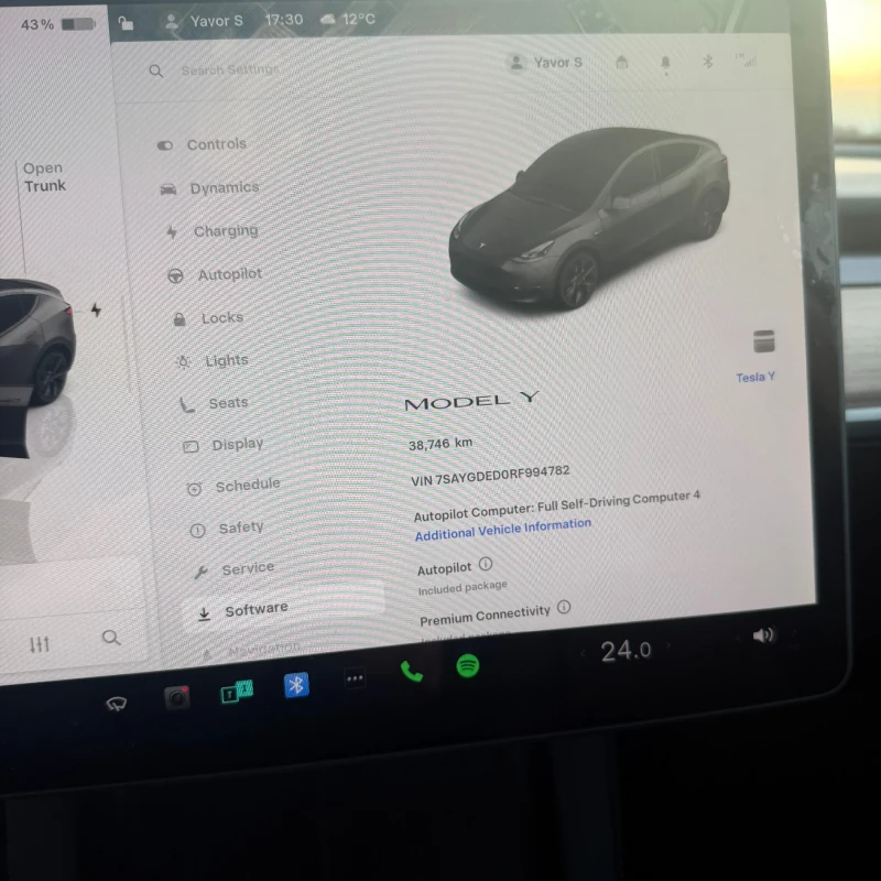 Tesla Model Y 2024 LFP, снимка 11 - Автомобили и джипове - 53477777