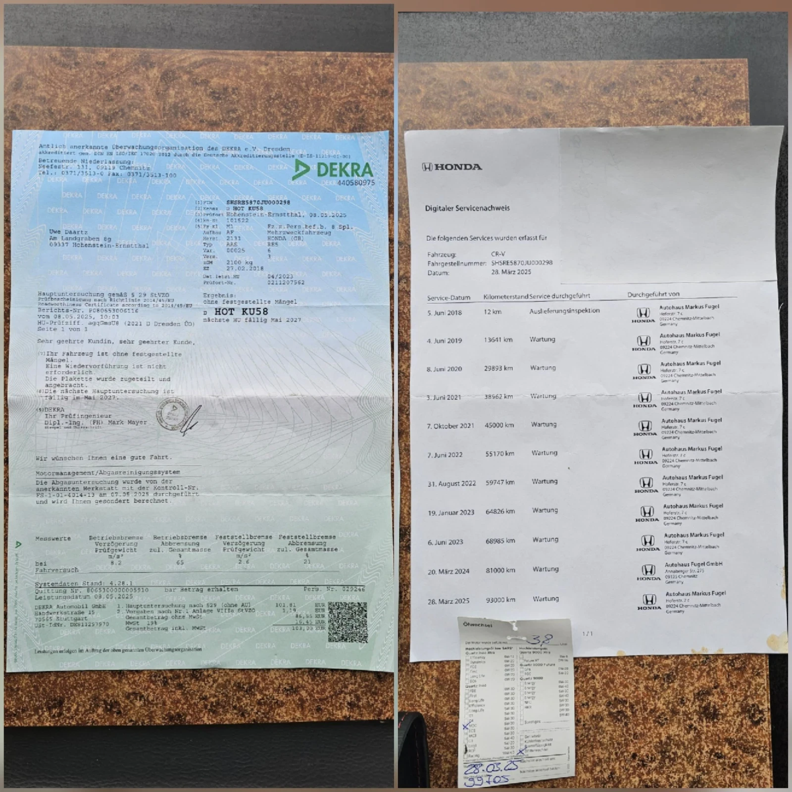 Honda Cr-v 2.0i-VTEC Elegance 4WD Пълна Сервизна История, снимка 17 - Автомобили и джипове - 54150569