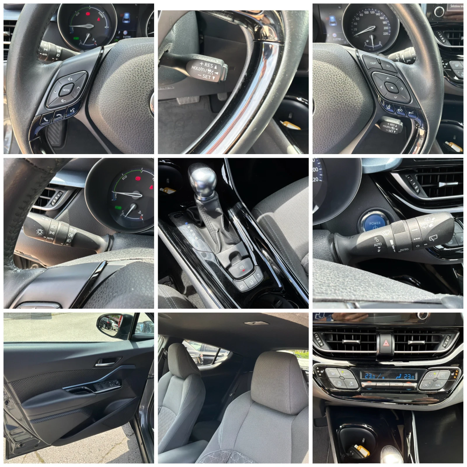 Toyota C-HR 1.8h 122к.с FACE с ГАРАНЦИЯ 2022г., снимка 9 - Автомобили и джипове - 54454591