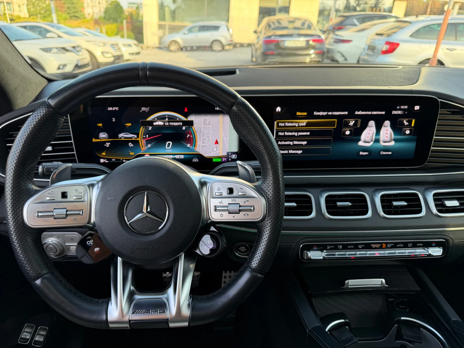 Mercedes-Benz GLE 53 4MATIC Black paket Designo Manufaktur Масаж/Обдухване HUD, снимка 9 - Автомобили и джипове - 55906045