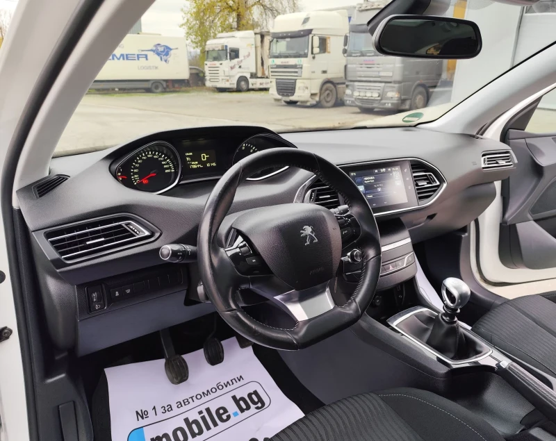 Peugeot 308 1.6HDI-LED-НАВИ-EURO-6, снимка 15 - Автомобили и джипове - 52792580