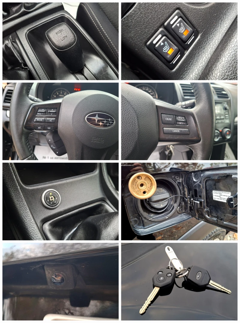Subaru XV 1.6i + ГАЗ/фабрична/ + КАМЕРА+ ПОДГРЕВ, снимка 12 - Автомобили и джипове - 52332690