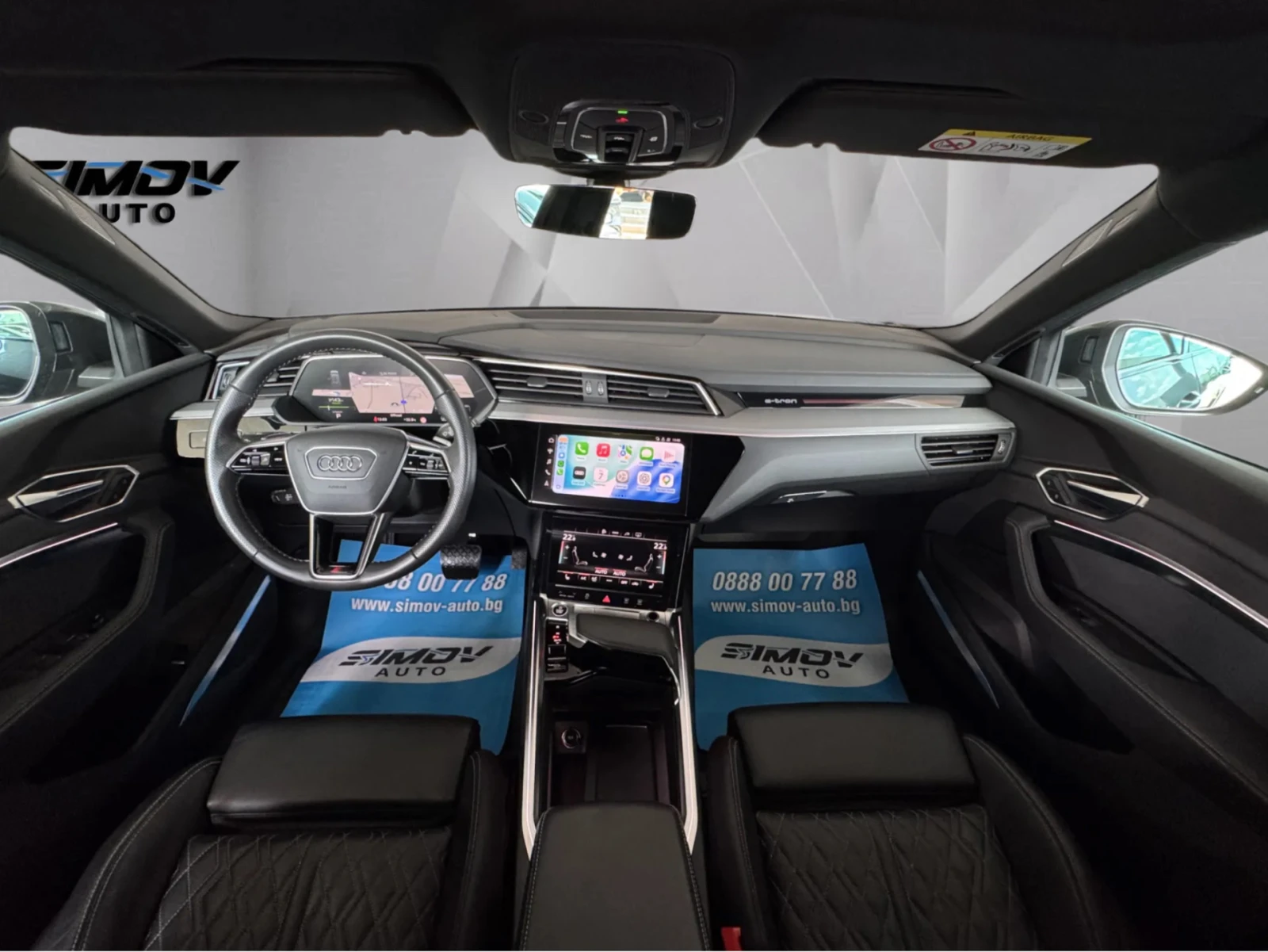 Audi E-Tron 55 S-LINE PLUS 95KWH B&O КОЖА ПОДГРЕВ ПАНОРАМА , снимка 13 - Автомобили и джипове - 55585413