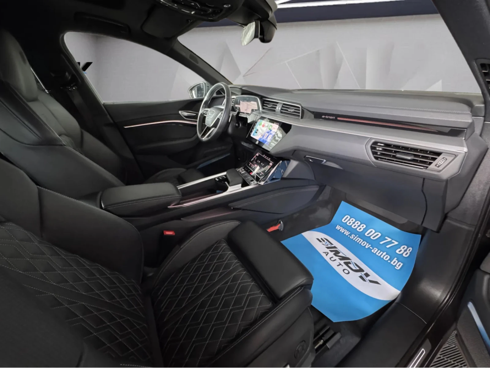 Audi E-Tron 55 S-LINE PLUS 95KWH B&O КОЖА ПОДГРЕВ ПАНОРАМА , снимка 15 - Автомобили и джипове - 55585413
