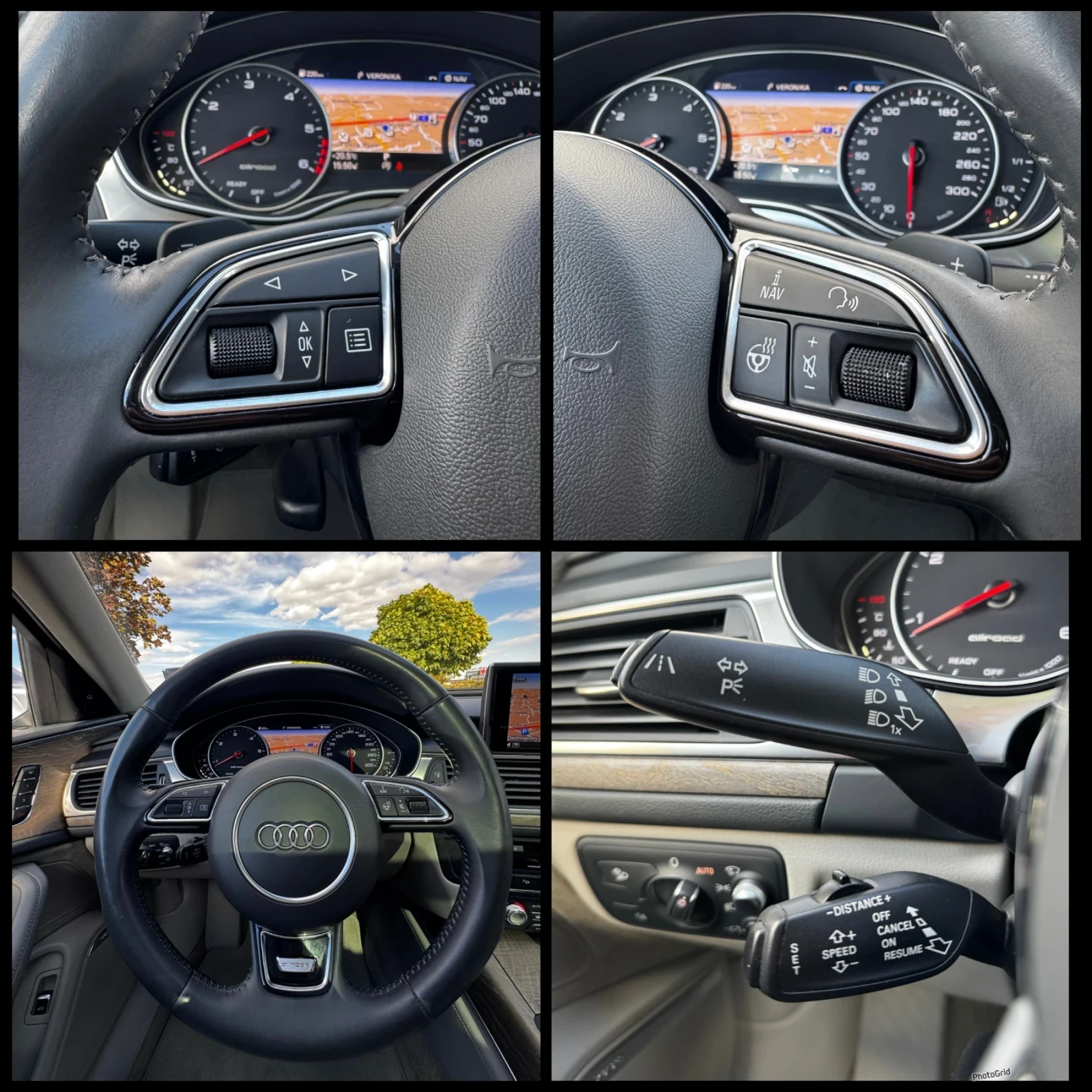 Audi A6 * BI-TDI* QUATTRO* Matrix, снимка 14 - Автомобили и джипове - 56528575