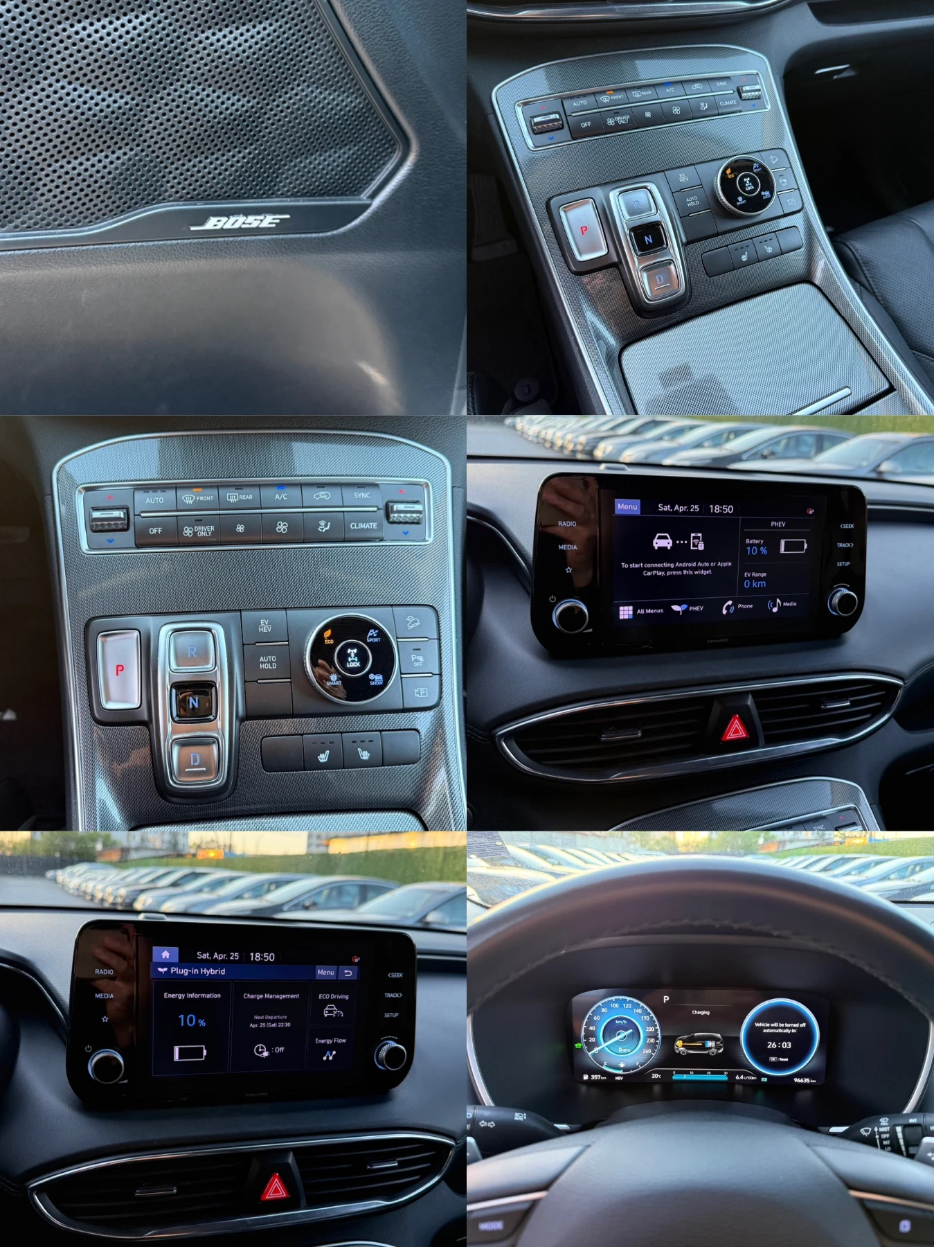 Hyundai Santa fe 1.6PHEV/265hp/Plug-in Hybrid/4WD/Premium, снимка 14 - Автомобили и джипове - 54335527