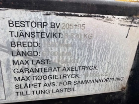 За камион Други BESTORP Verkstads 10000кг подходящо за компресор , снимка 15 - Ремаркета - 52642791