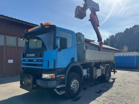 Scania 124 * 4X4* САМОСВАЛ* КРАН* ШВЕЙЦАРИЯ* 