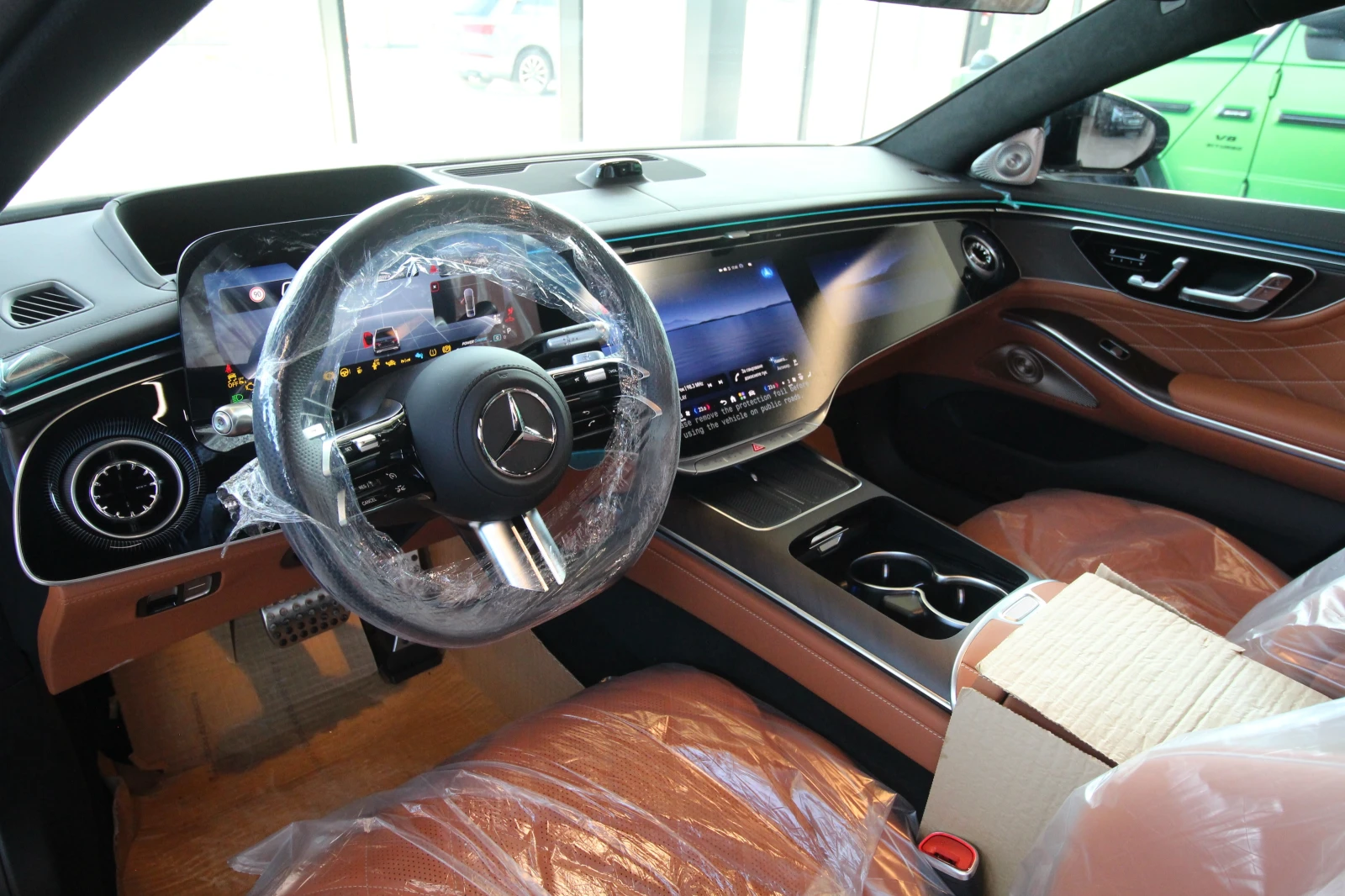 Mercedes-Benz S 450 d Long 4Matic AMG New = MGT Conf = Manufactur Gold, снимка 9 - Автомобили и джипове - 53562401