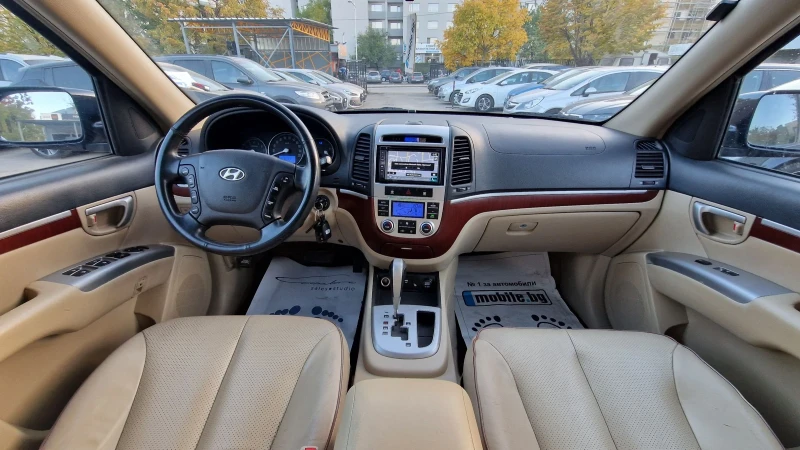 Hyundai Santa fe М.2009/ ГАЗ БЕНЗИН, Нави 4х4, снимка 13 - Автомобили и джипове - 47750078