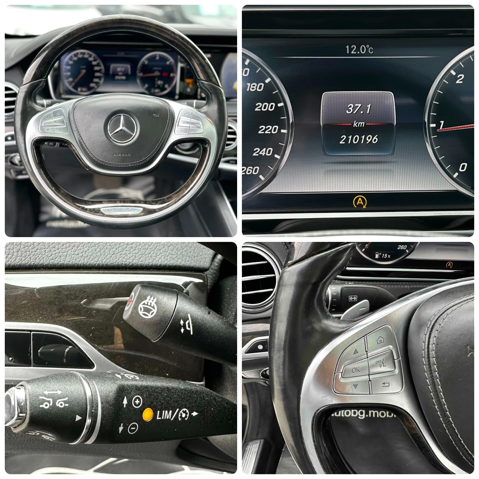 Mercedes-Benz S 350 D 258HP LONG 4MATIC PANO TV 360'CAM BURMESTER, снимка 13 - Автомобили и джипове - 54597039