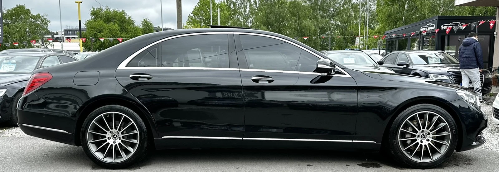 Mercedes-Benz S 350 D 258HP LONG 4MATIC PANO TV 360'CAM BURMESTER, снимка 4 - Автомобили и джипове - 54597039