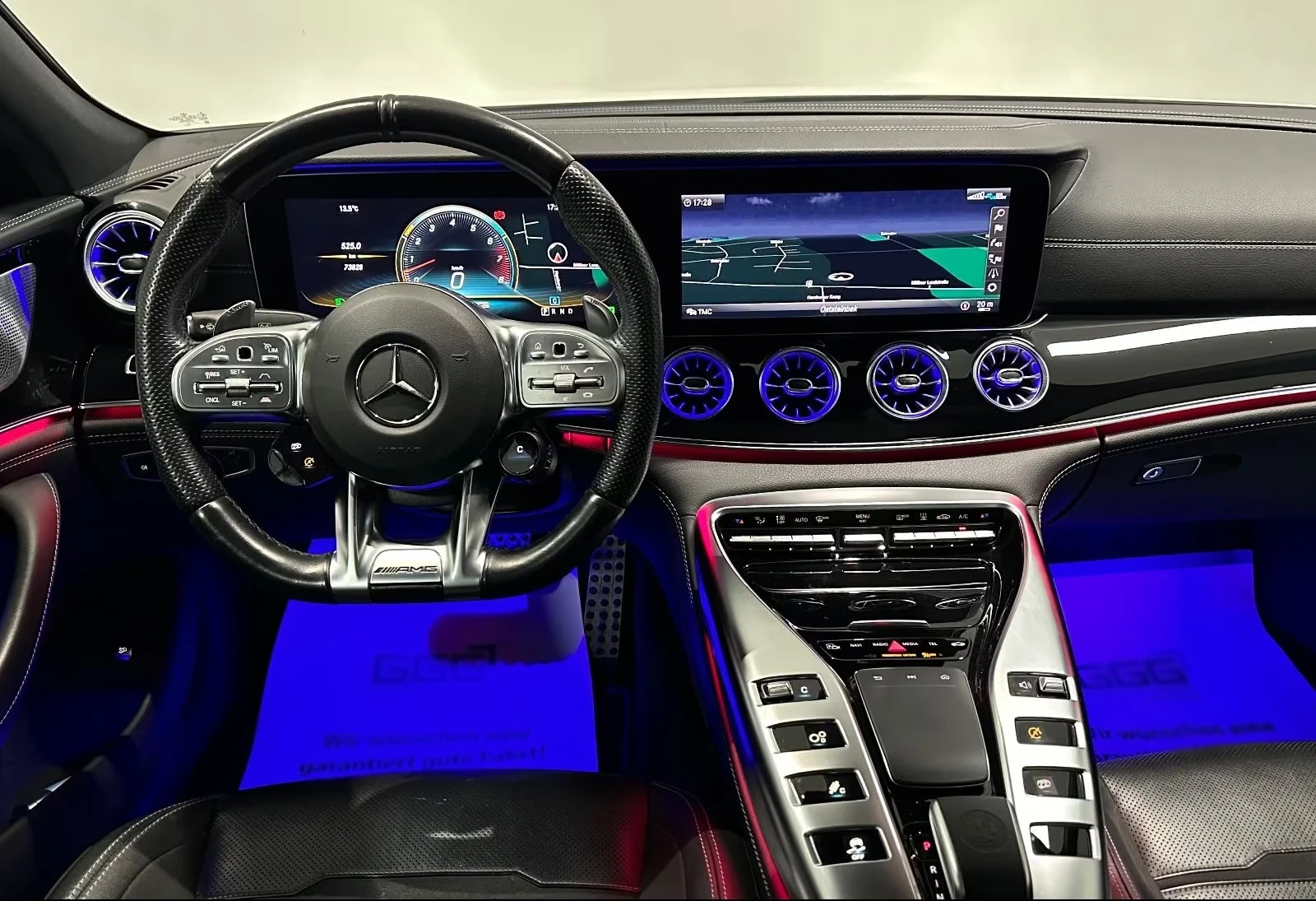 Mercedes-Benz AMG GT 53/4M/AERO/PERF/435HP/PANO/BURM/360/322h, снимка 10 - Автомобили и джипове - 55663203
