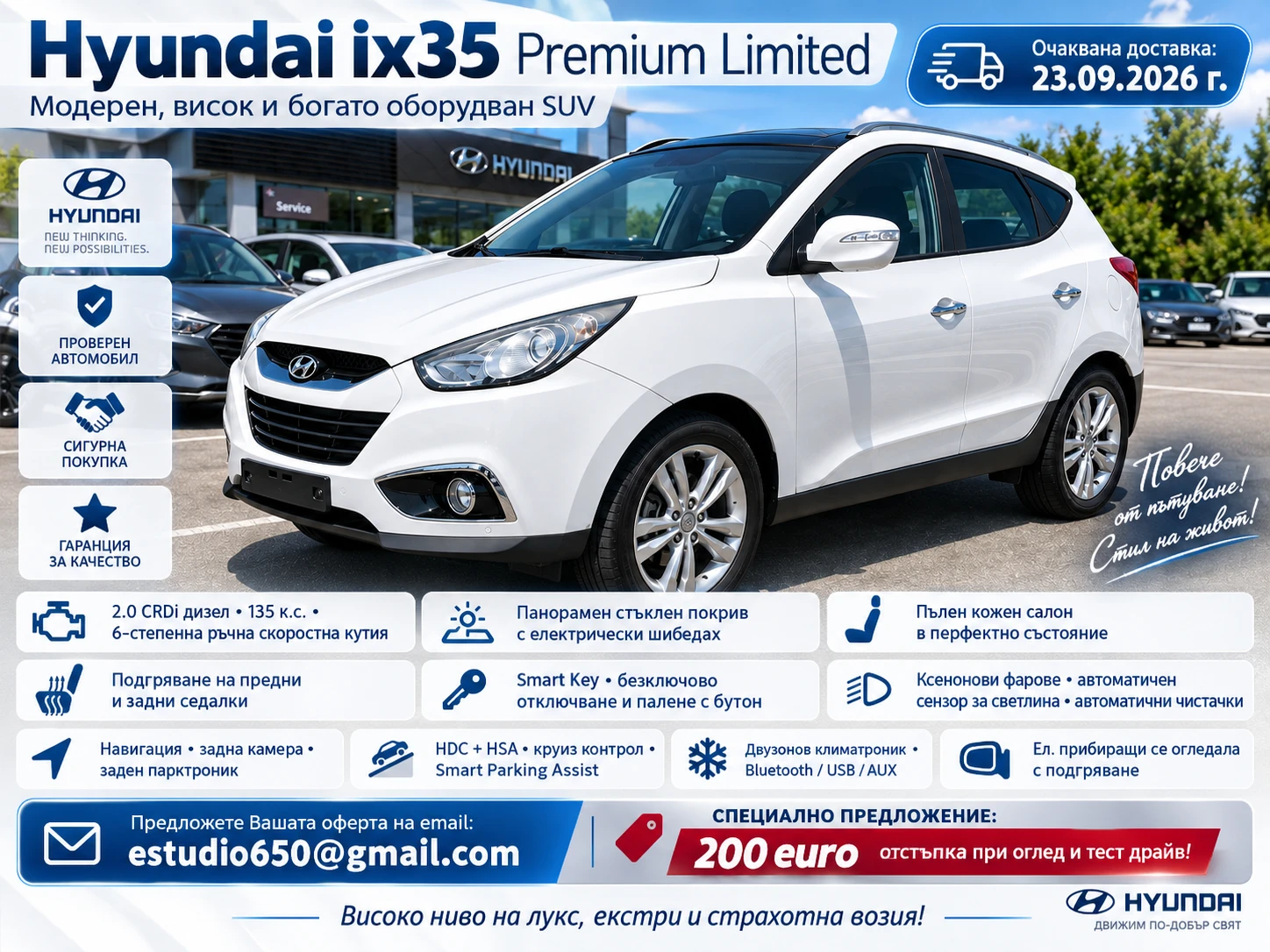 Hyundai IX35 2.0 CRDi Premium Limited 2WD
