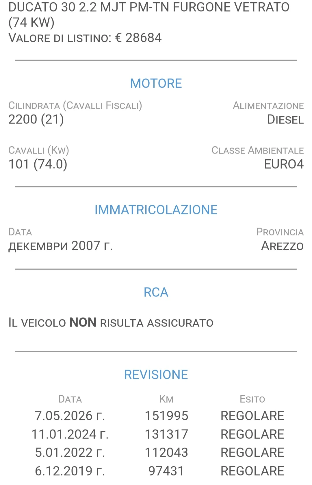 Fiat Ducato 2.2Mjet/Внос Италия , снимка 12 - Бусове и автобуси - 54908809