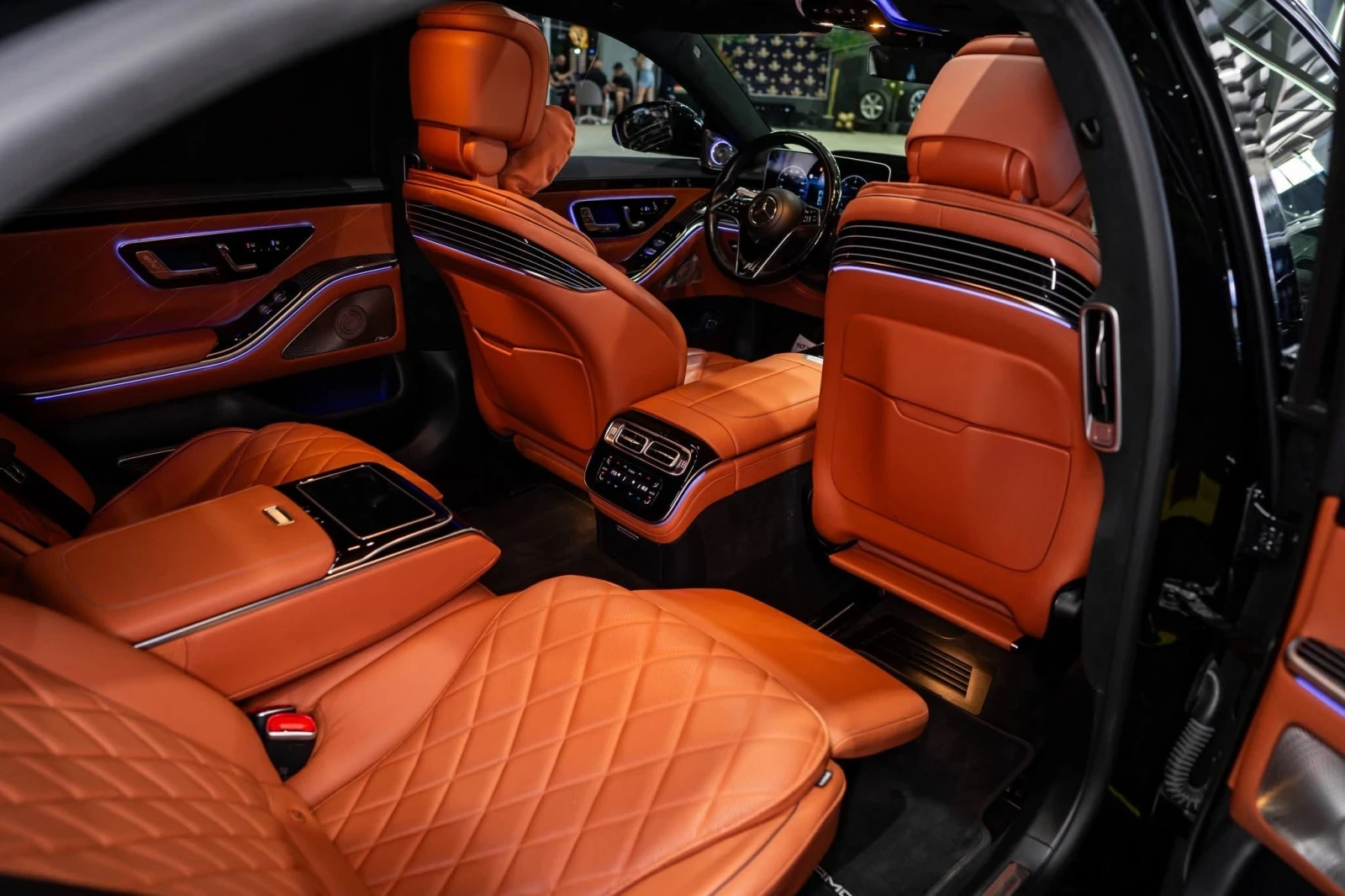 Mercedes-Benz S 400 D LONG AMG LINE LED ПАНО 5D BURM HUD ЛИЗИНГ 100%, снимка 15 - Автомобили и джипове - 54731327