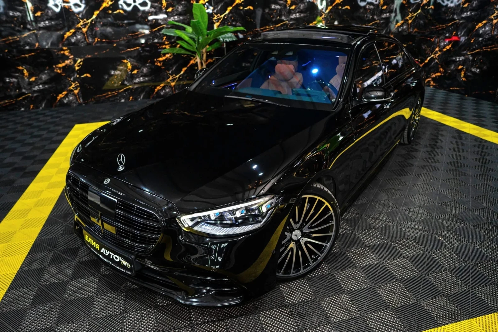 Mercedes-Benz S 400 D LONG AMG LINE LED ПАНО 5D BURM HUD ЛИЗИНГ 100%, снимка 2 - Автомобили и джипове - 54731327
