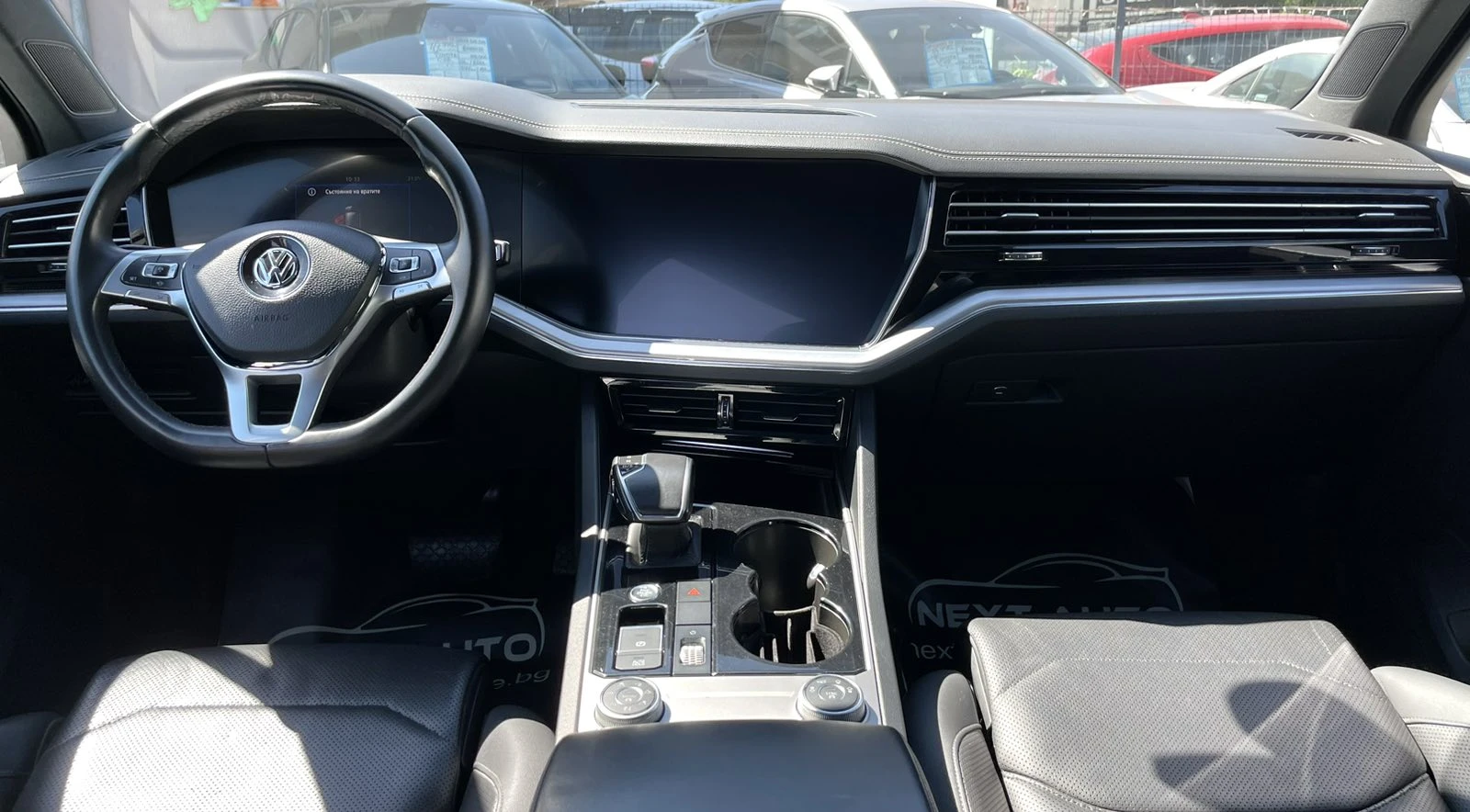 VW Touareg 3.0D 286HP E6B ПАНОРАМА ОБДУХВАНЕ МЪРТВА ТОЧКА - изображение 10