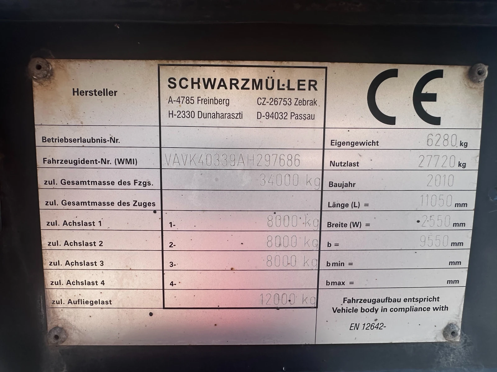 Полуремарке Schwarzmuller, снимка 2 - Ремаркета - 54256163
