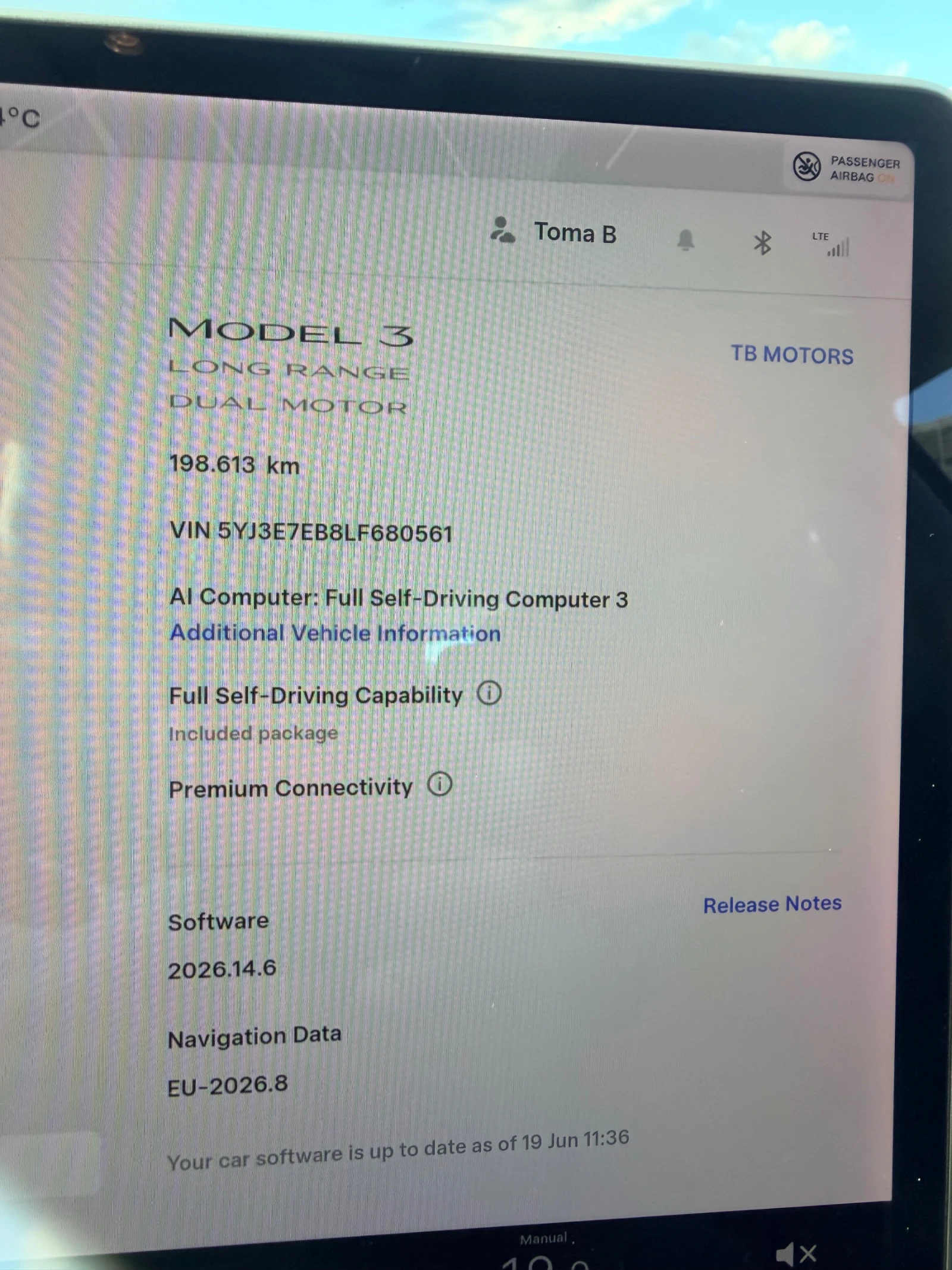 Tesla Model 3 Long range dual motor FSD , снимка 16 - Автомобили и джипове - 55213396