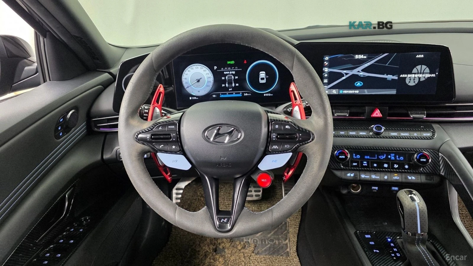 Hyundai Elantra N* 2.0* ПОДГРЕВ* ОБДУХВАНЕ* КАМЕРА* ШИБИДАХ* , снимка 13 - Автомобили и джипове - 56257873