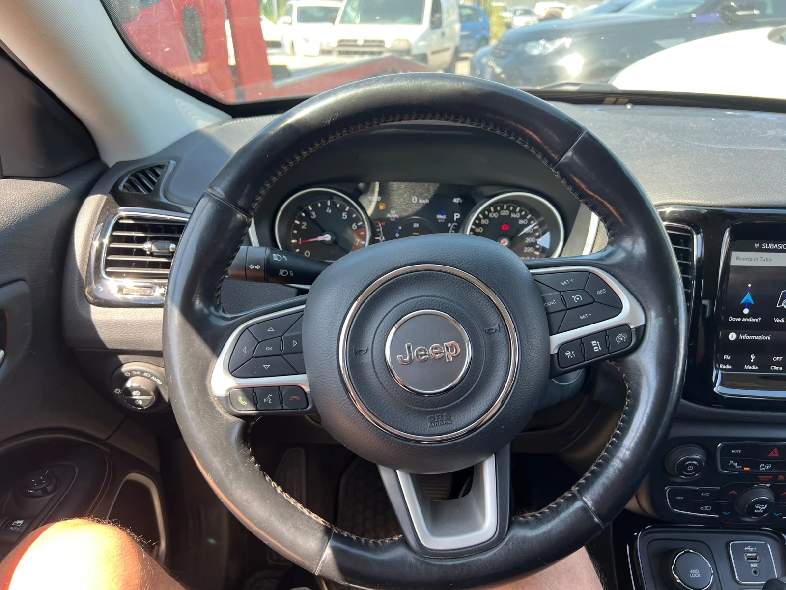 Jeep Compass 1.4T 4x4 170hp* 121500km* NAVI* КОЖА* ПОДГРЕВИ, снимка 9 - Автомобили и джипове - 55212379