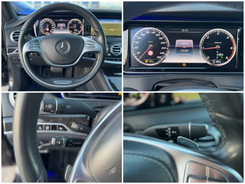 Mercedes-Benz S 350 d= 4Matic= 63 AMG= DISTRONIC= HUD= ПАНОРАМА= 360* , снимка 15 - Автомобили и джипове - 48720770