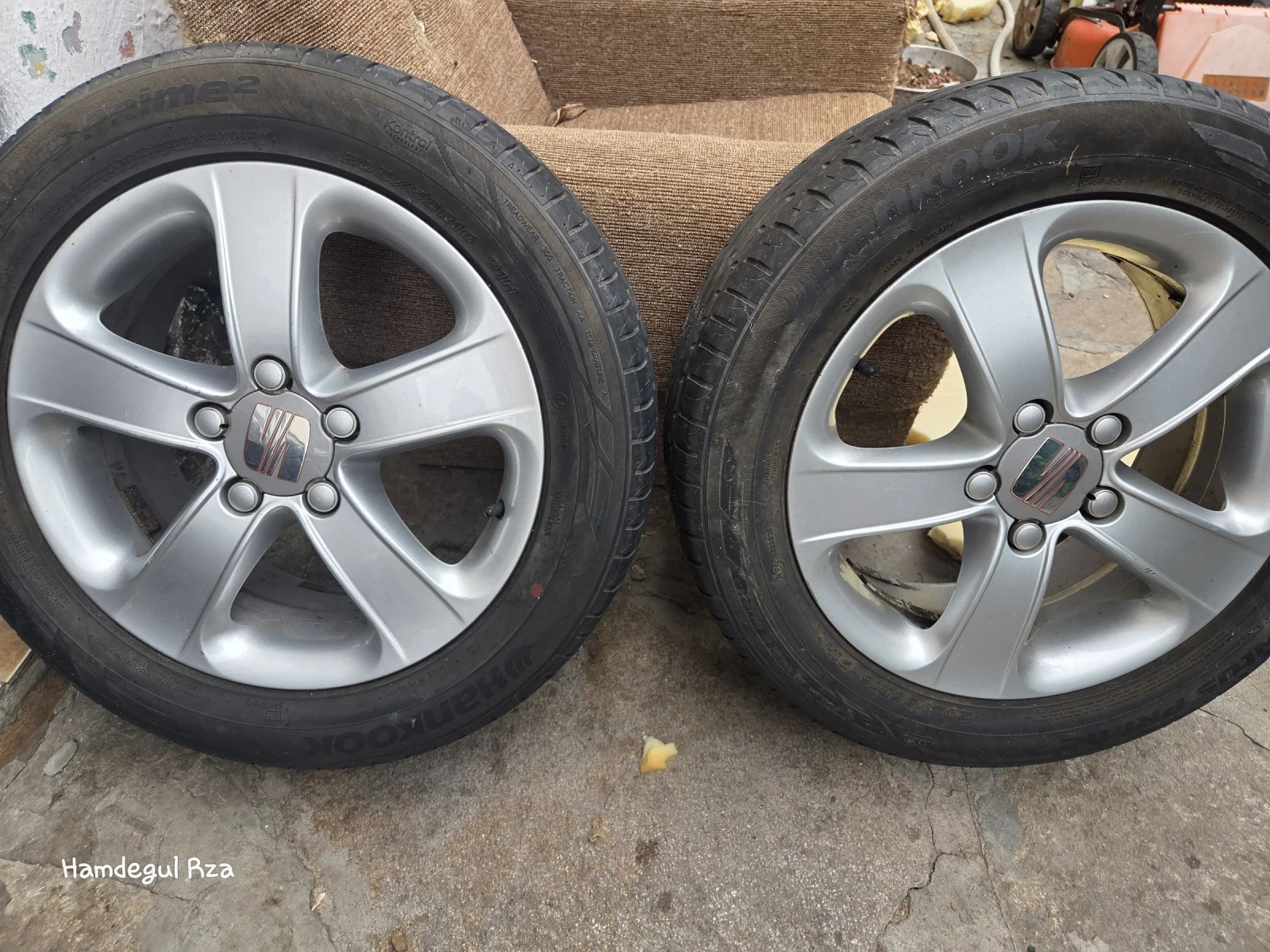 Гуми с джанти Hankook 205/50R12, снимка 5 - Гуми и джанти - 54941804