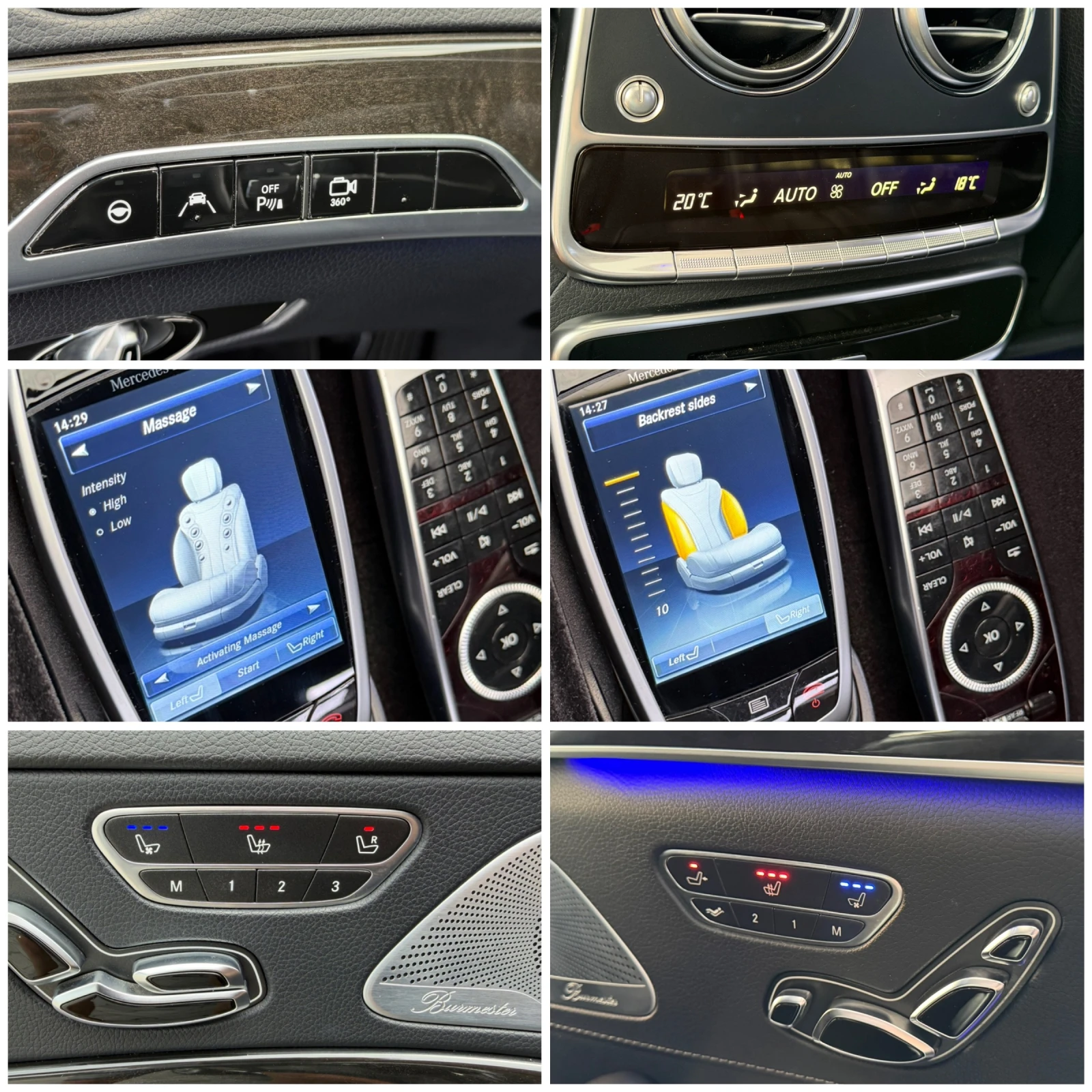 Mercedes-Benz S 500 4-Matic Long -3xTV-PANO#MASAJ#OBDUH#Cam360#KeyLess, снимка 16 - Автомобили и джипове - 55143242
