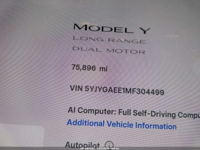 Tesla Model Y LONG RANGE DUAL MOTOR AWD ����������* FSD3*  | Mobile.bg � ����������� 14