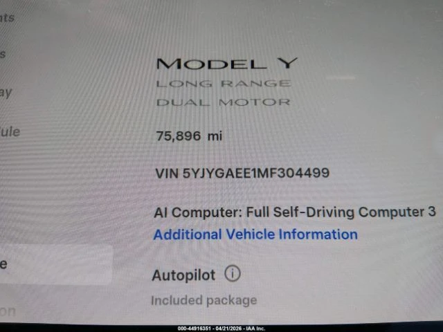 Tesla Model Y LONG RANGE DUAL MOTOR AWD ����������* FSD3*  | Mobile.bg � ����������� 7