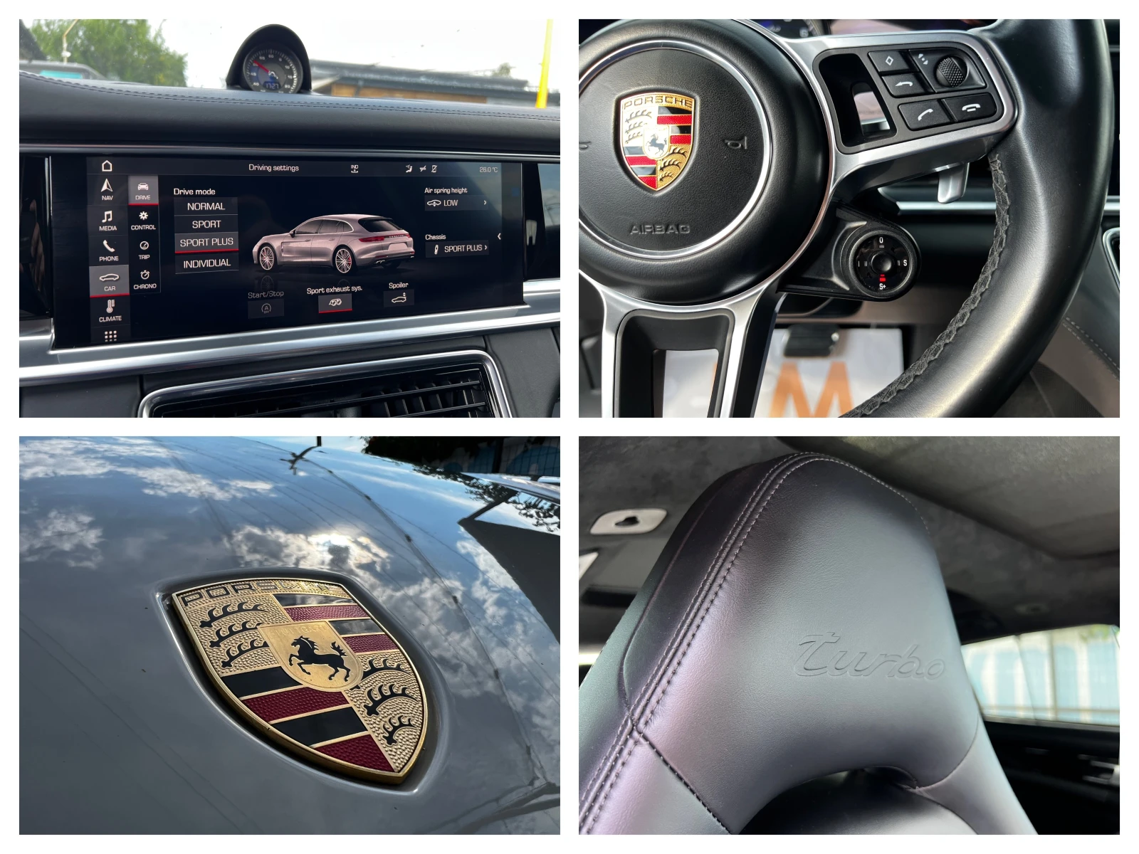 Porsche Panamera 4.0-V8 TURBO/ST/SportChrono/4x4/SoftClose/Burm3D, снимка 17 - Автомобили и джипове - 55992725