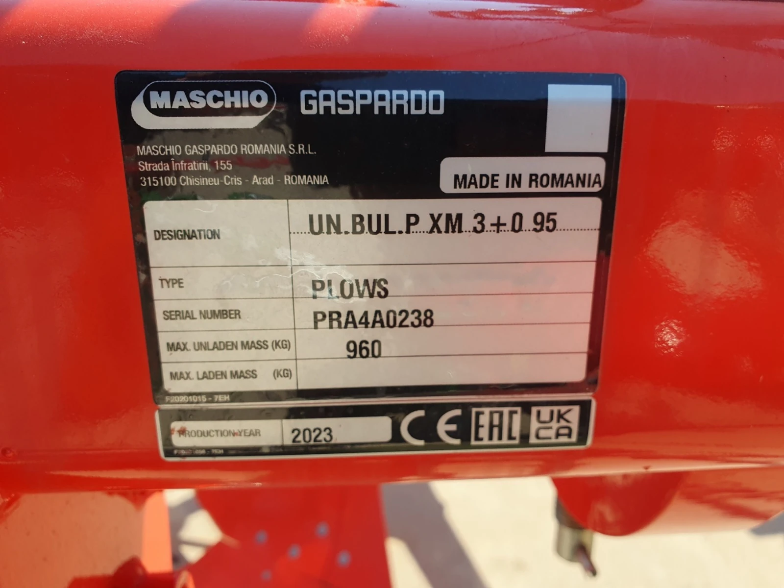 Плуг Gaspardo Unico XM   3+ 0  ❗НАЛИЧЕН - изображение 5