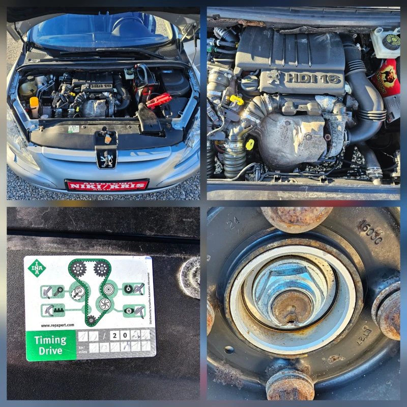 Peugeot 307 1 6 HDI 110kc 207000km, снимка 16 - Автомобили и джипове - 52818970