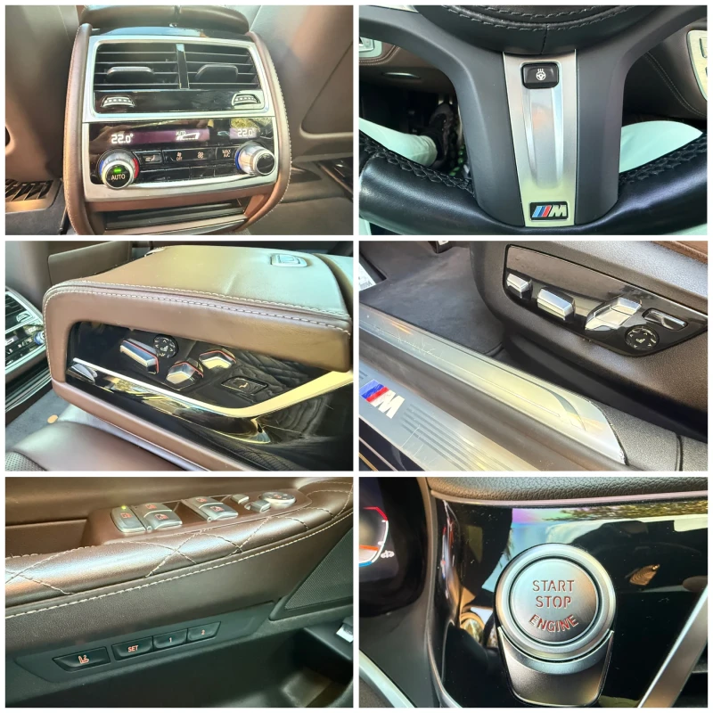 BMW 730 Head-up* M-Pack* Подг-Обдух* Завиващ заден мост* F, снимка 16 - Автомобили и джипове - 52010701