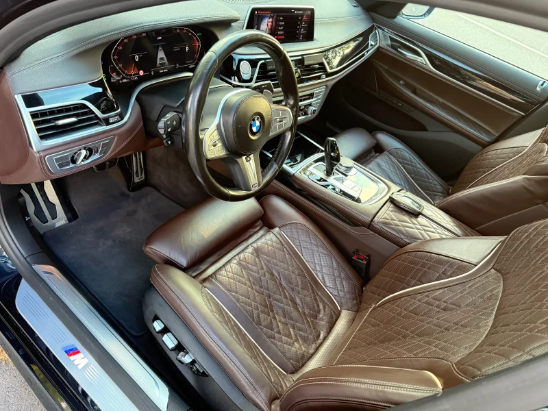 BMW 730 Head-up* M-Pack* Подг-Обдух* Завиващ заден мост* F, снимка 7 - Автомобили и джипове - 52010701