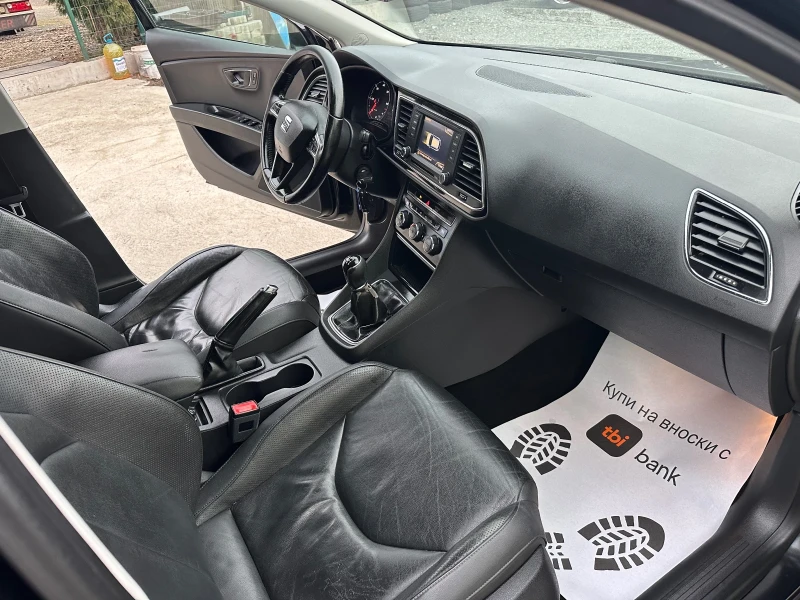 Seat Leon LED Navi  Кожа 6 скорости Подгрев , снимка 14 - Автомобили и джипове - 53180391