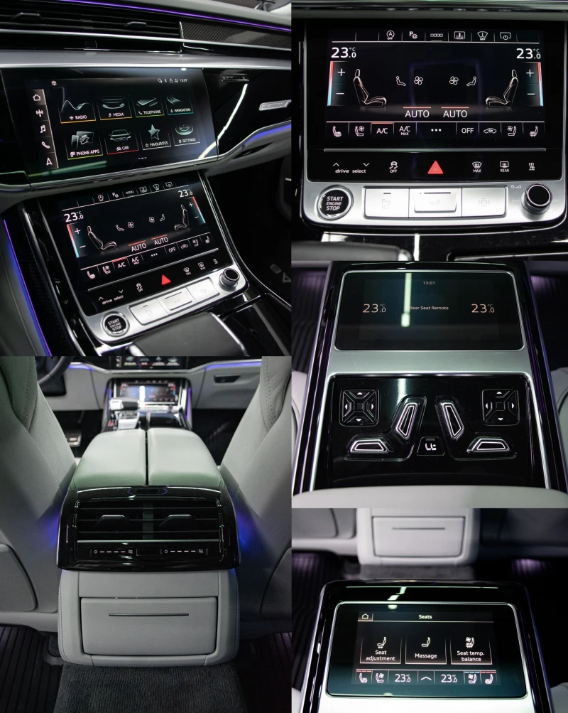 Audi A8 50TDI/Long/DesignSelection/Laser/OLED/B&O/Гаранция, снимка 11 - Автомобили и джипове - 52653701